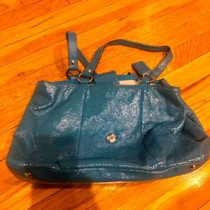 Coach handbag in turquoise. EUC